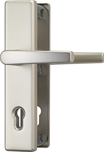 ABUS 421121 Tür-Schutzbeschlag HLS 214 DD F2 mit beidseitigem Drücker, neusilber (die Verpackung kann variieren), 83051, F2 Neusilber, Beidseitig Drücker ABUS 421121 Tür-Schutzbeschlag HLS 214 DD F2 mit beidseitigem Drücker, neusilber (die Verpackung kann variieren), 83051, F2 Neusilber, Beidseitig Drücker von ABUS