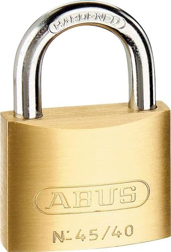 ABUS Vorhängeschloss 45/20 aus Messing - 3er Set - für Spinde, Werkzeugkisten, Koffer - 11820 - ABUS-Sicherheitslevel 2 - Messingfarben von ABUS