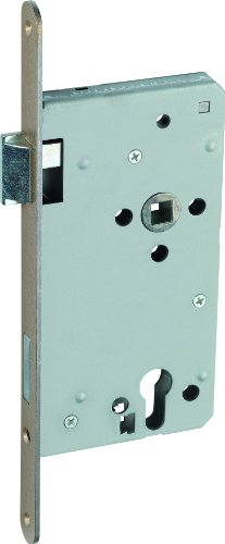 ABUS Tür-Einsteckschloss Profilzylinder THZ90 HG L hammerschlaggold für DIN-links Türen 20818 von ABUS