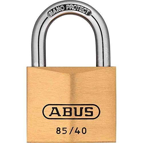 ABUS Vorhängeschloss Messing 85/40 - für Kellertüren, Schuppen u. v. m. - wetterfest - Messing-Schlosskörper - gehärteter Stahlbügel - ABUS-Sicherheitslevel 6 von ABUS