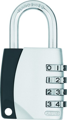 ABUS Zahlenschloss 155/40 - Vorhängeschloss mit Zinkdruckguss-Gehäuse - Kofferschloss / Spindschloss mit individuell einstellbarem Zahlencode - ABUS-Sicherheitslevel 4 - Silber ABUS Zahlenschloss 155/40 - Vorhängeschloss mit Zinkdruckguss-Gehäuse - Kofferschloss / Spindschloss mit individuell einstellbarem Zahlencode - ABUS-Sicherheitslevel 4 - Silber von ABUS