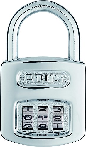 ABUS Zahlenschloss 160/40 - Vorhängeschloss in hochglanz-verchromter Optik - mit individuell einstellbarem Zahlencode - 02985 - ABUS-Sicherheitslevel 5 - Silber von ABUS