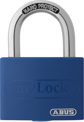 ABUS Vorhängeschloss T65AL/40 myLOCK - individuell beschreibbar - Spindschloss - massiver Aluminium-Schlosskörper - ABUS-Sicherheitslevel 5 - Blau ABUS Vorhängeschloss T65AL/40 myLOCK - individuell beschreibbar - Spindschloss - massiver Aluminium-Schlosskörper - ABUS-Sicherheitslevel 5 - Blau von ABUS