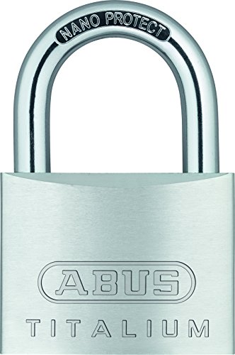 ABUS Vorhängeschloss Titalium 64TI/60 - Kellerschloss mit Schlosskörper aus Spezial-Aluminium - gehärteter Stahlbügel - ABUS-Sicherheitslevel 6 von ABUS