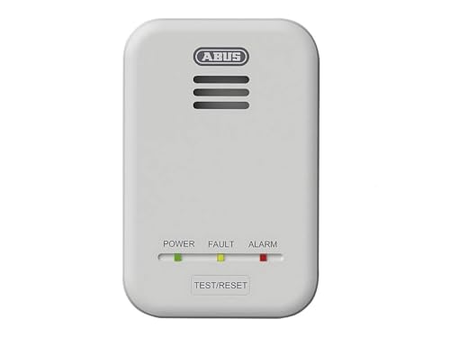 ABUS Gasmelder GWM100ME für Gasthermen - Erdgas (Methan) / Stadtgas - Alarmlautstärke 85 dB - weiß - 81443 von ABUS