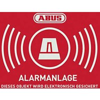 ABUS AU1422 Warnaufkleber Alarmanlage Sprachen Deutsch (B x H) 148mm x 105mm von Abus