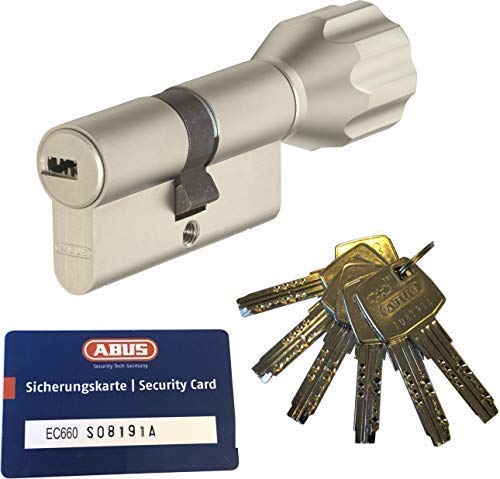 ABUS EC660 ECK660 Profil-Knaufzylinder Länge (a/b) Z28/K34mm (c=62mm) mit 6 Schlüssel, mit Sicherungskarte von ABUS