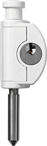 ABUS Fenster-Zusatzsicherung FTR70 W AL0125 - Fenstersicherung mit Edelstahlbolzen, gleichschließend- ABUS-Sicherheitslevel 4 - 73401 - 40 mm - Weiß von ABUS