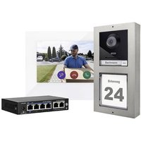 ABUS ModuVis Set M Video-Türsprechanlage LAN, WLAN Komplett-Set Grau-Aluminium von Abus
