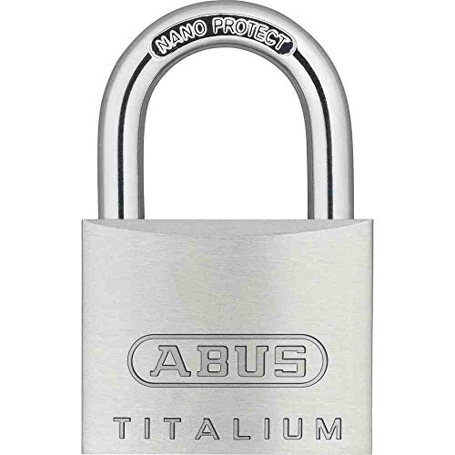 ABUS Vorhängeschloss Titalium 64TI/40 - Kellerschloss mit Schlosskörper aus Spezial-Aluminium - gehärteter Stahlbügel - ABUS-Sicherheitslevel 5 von ABUS