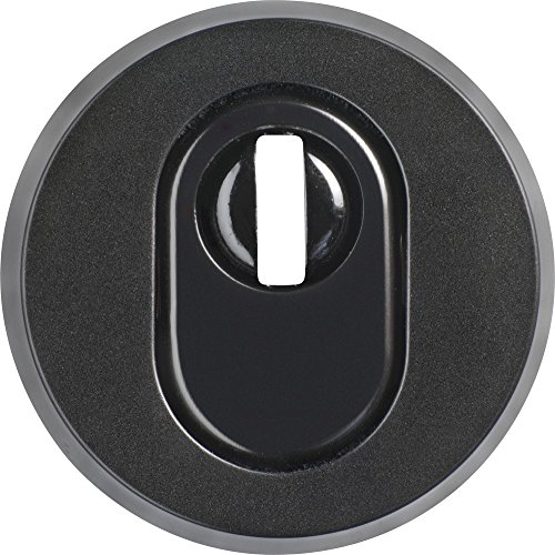 ABUS Tür-Schutzrosette RHZS415 B7 dunkelbraun mit Zylinderschutz für Holztüren 09405 von ABUS