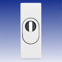 ABUS Türsicherung Schutzrosette eckig RSZS316 weiß 16 mm für Metalltüren von Abus