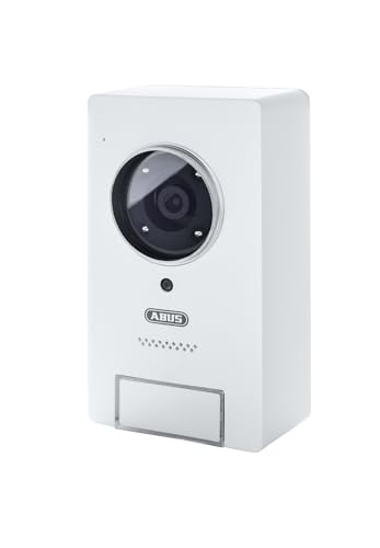 ABUS Video Türsprechanlage PPIC35520 für den Außenbereich | Infrarot-Nachtsicht | Push-Benachrichtigung | einfache Montage | 1080p | Bewegungserkennung | weiß | 80710 von ABUS