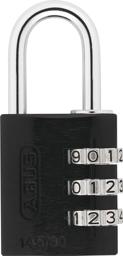 ABUS Zahlenschloss 145/30 Schwarz - Kofferschloss, Spindschloss u. v. m. - Aluminium-Vorhängeschloss - individuell einstellbarer Zahlencode - ABUS-Sicherheitslevel 3 ABUS Zahlenschloss 145/30 Schwarz - Kofferschloss, Spindschloss u. v. m. - Aluminium-Vorhängeschloss - individuell einstellbarer Zahlencode - ABUS-Sicherheitslevel 3 von ABUS