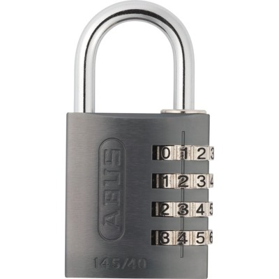 AV-Zahlen-Vorhangschloss 145/40, Aluminium massiv, titanium von Abus