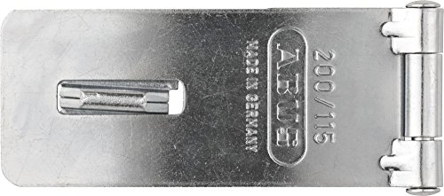 ABUS Überfalle 200/115 - Vorrichtung für Vorhängeschlösser - für einschlagende Türen - 01620 - ABUS-Sicherheitslevel 2 - Silberfarben ABUS Überfalle 200/115 - Vorrichtung für Vorhängeschlösser - für einschlagende Türen - 01620 - ABUS-Sicherheitslevel 2 - Silberfarben von ABUS