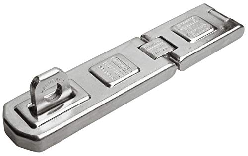 ABUS Doppelgelenk-Überfalle 100/100 - Vorrichtung für Vorhängeschlösser - für aufschlagende Türen und Ecklösungen - 32156 - ABUS-Sicherheitslevel 4 - Silberfarben von ABUS