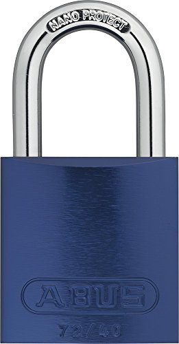 ABUS Aluminium-Vorhangschloss 72/40, blau, 43599 von ABUS