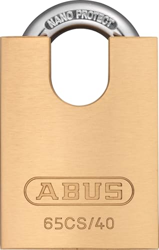 ABUS Vorhängeschloss Messing 65CS/40 - Schlosskörper aus Messing - gehärteter Stahlbügel und Bügelschutz - ABUS-Sicherheitslevel 5 ABUS Vorhängeschloss Messing 65CS/40 - Schlosskörper aus Messing - gehärteter Stahlbügel und Bügelschutz - ABUS-Sicherheitslevel 5 von ABUS