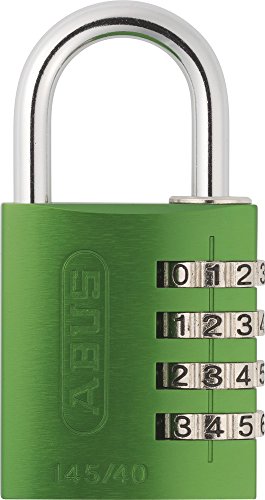 ABUS Zahlenschloss 145/40 Grün - Kofferschloss, Spindschloss u. v. m. - Aluminium-Vorhängeschloss - individuell einstellbarer Zahlencode - ABUS-Sicherheitslevel 4 ABUS Zahlenschloss 145/40 Grün - Kofferschloss, Spindschloss u. v. m. - Aluminium-Vorhängeschloss - individuell einstellbarer Zahlencode - ABUS-Sicherheitslevel 4 von ABUS