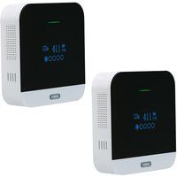 Abus CO2 Warnmelder Kohlendioxid Messgerät Warner f.Innenräume AirSecure 2er Set von Abus