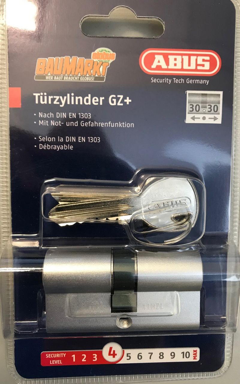 Abus Profilzylinder GZ+ 30/30 mm von Abus