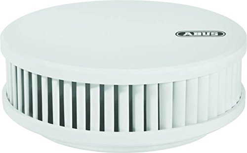 ABUS Rauchmelder RWM250 mit 12-Jahres-Batterie & Hitzewarnfunktion - für Küchen, Wohnräume und Wohnwagen - Q-Label & DIN EN14604 zertifiziert - Weiß von ABUS