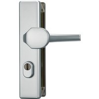 Abus - Schutzbeschlag KLZS714 - kantige Form-Klinke-Knauf-F1 Aluminium Natur von Abus