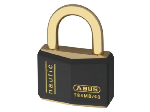 ABUS - T84MB/40 40mm schwarz Nautic Rostfreie Vorhängeschloss Twin Pack Carde... von ABUS