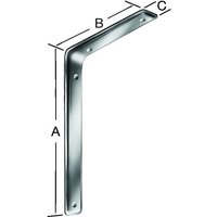 Abus - Vormann Design Konsole 235x160x40 mm Edelstahl von Abus