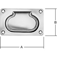 Abus - Vormann Einlass-Kistengriff 170x105 verzinkt von Abus