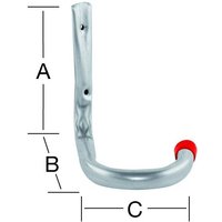 Abus - Vormann Hängs dran Fahrradhaken 150X150X110mm verzinkt von Abus