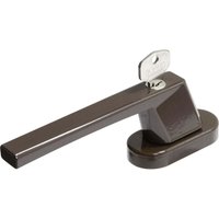 Abus - Fenstergriff abschließbar FG110 braun Fenster Sicherheitsfenstergriff von Abus