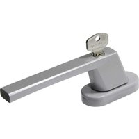 Abus - Fenstergriff fg 110 silber Griff abschließbar Fensterklinke mit Schloss von Abus