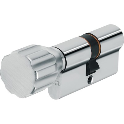 Profil-Knaufzylinder,K82,BLZ70/K45,5-stift., gleichschl.,Messing matt vernickelt von Abus