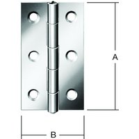 Vormann Schmale Scharniere Edelstahl 30x22x0,8 mm von Abus