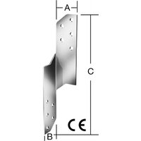 Vormann Sparren-Pfett-Anker 100x75x60 mm rechts Edelstahl von Abus