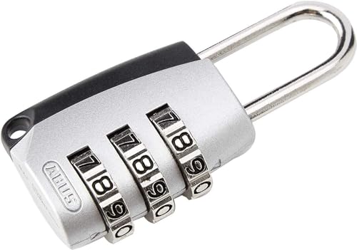 ABUS Zahlenschloss 155/20 - Vorhängeschloss mit Zinkdruckguss-Gehäuse - Kofferschloss / Spindschloss mit individuell einstellbarem Zahlencode - ABUS-Sicherheitslevel 3 - Silber ABUS Zahlenschloss 155/20 - Vorhängeschloss mit Zinkdruckguss-Gehäuse - Kofferschloss / Spindschloss mit individuell einstellbarem Zahlencode - ABUS-Sicherheitslevel 3 - Silber von ABUS