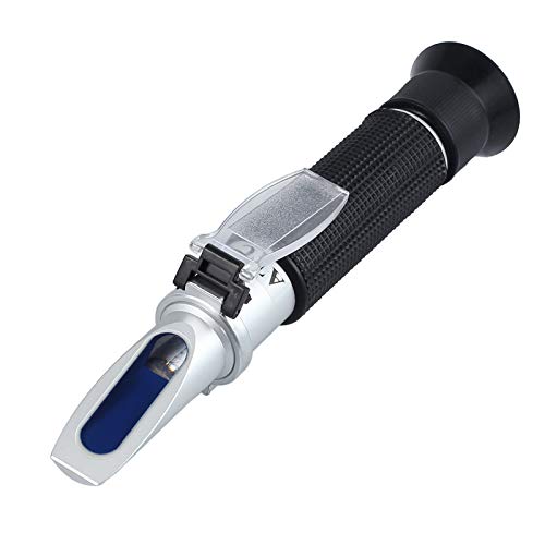 Salzwasser-Refraktometer für Meerwasser und Meeresfischerei, Meerwasser-Tester Hydrometer, Dual Sacle 0-100ppt & 1.000-1.070 spezifisches Schwerkraft mit ATC automatischer Temperaturkompensation Salzwasser-Refraktometer für Meerwasser und Meeresfischerei, Meerwasser-Tester Hydrometer, Dual Sacle 0-100ppt & 1.000-1.070 spezifisches Schwerkraft mit ATC automatischer Temperaturkompensation von Abuycs