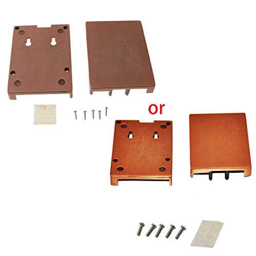 Abwan Abdeckhülse, Aluminiumgehäuse Kupfergehäuse Metallgehäuse Schutzabdeckung für Himbeer Pi 3 Modell B/B + / Pi 2 Modell B/B + Zubehör von Abwan