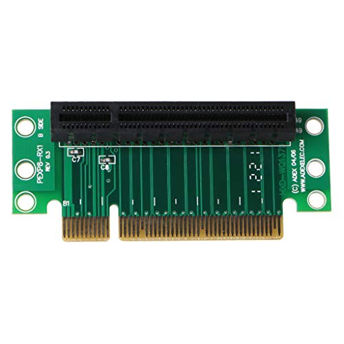 Abwan-Adapterkarte, PCI Express 8X-Riser-Karte 90-Grad-Riser-Adapterkartenkonverter für 1U / 2U-Computerzubehör von Abwan