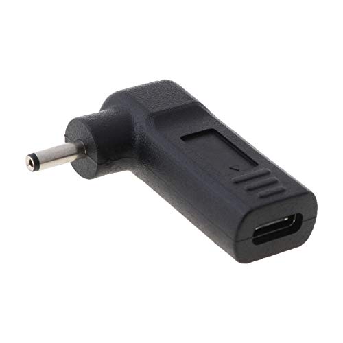 Abwan-Adapterkopf, 90-Grad-USB-C-Typ-C-Buchse auf 3,0 x 1,1 mm DC-Steckeradapter Stromrichter für Laptop-Tablet-Computer von Abwan