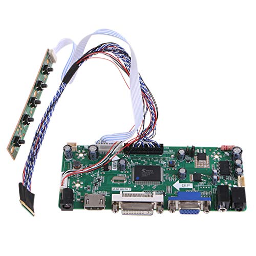 Abwan Anti-Rutsch-Schutz, VGA HDMI DVI LCD-Controller-Treiberplatine für 1600x900 17,3 Zoll LP173WD1 LP173WD1 -TLA1 TLN4 WLED LVDS Panel DIY Reparatur von Abwan