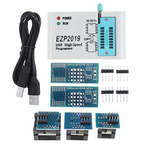 Abwan Hochgeschwindigkeitsprogrammierer, EZP2019 Unterstützung für Hochgeschwindigkeits-USB-SPI-Programmierer 24 25 Chips der Serie 93 EEPROM 25 Flash-BIOS-Chip mit 5 Sockeln Abwan Hochgeschwindigkeitsprogrammierer, EZP2019 Unterstützung für Hochgeschwindigkeits-USB-SPI-Programmierer 24 25 Chips der Serie 93 EEPROM 25 Flash-BIOS-Chip mit 5 Sockeln von Abwan