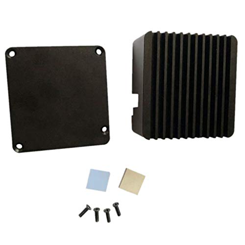 Abwan-Kühlabdeckung, universelles Kühlgehäuse aus Aluminiumlegierung Metallgehäuse für NanoPi R1S R2S Mini-Router-Zubehör von Abwan