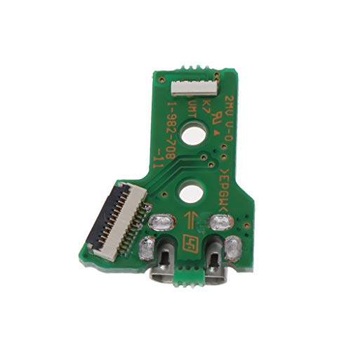 Abwan PCB-Karte, USB-Ladeanschluss-Sockelplatine für JDS-050 JDS 055 PS4-Controller-Ladeplatine ersetzen von Abwan