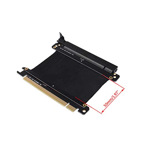 Abwan-Verlängerungskabel, Hochgeschwindigkeits-PC-Grafikkarten PCI Express 3.0 16x Flexibles Verbindungskabel Riser-Karten-Verlängerungsportadapter für GPU mit Stau von Abwan