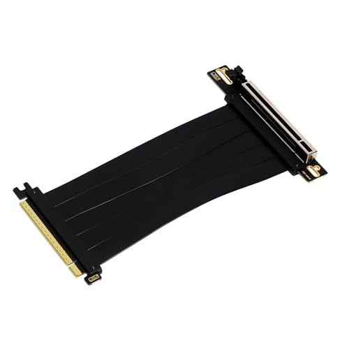 ABYSM Gaming PCIe 4.0 x16 Riser-Verlängerungskabel, flexibel, Schwarz von Abysm Gaming