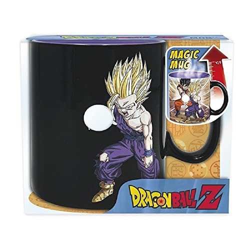 Abysse Corp Dragonball Z - Tasse - Son Goku and Gohan Vs Cell - Thermoeffekt Kaffeebecher - Mug 460 ml - Geschenkbox, Mehrfarbig von Abysse Corp