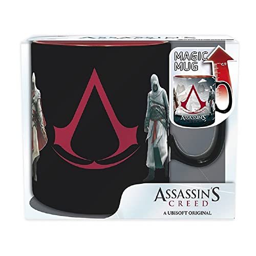 Assassins Creed - Tasse - Bruderschaft - Thermoeffekt Kaffeebecher - Legacy - 460ml - Keramik - Geschenkbox von Abysse Corp